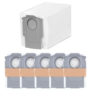 Roborock Disposable‎ Dust Bag 6-Pack for Q5 Q5+ Vacuum SDCD03RR White New